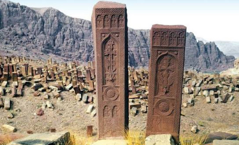 Armenian Cemetary in Old Jugha, Azerbaijan, Azerbaijan